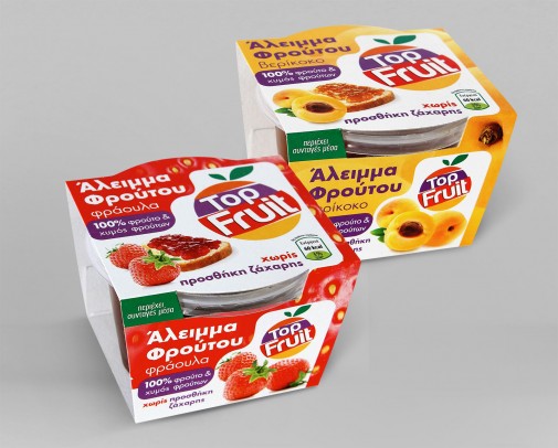Top Fruit spread packaging sample