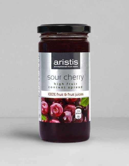 Δείγμα σχεδίασης συσκευασίας βάζου μαρμελάδας ARISTIS