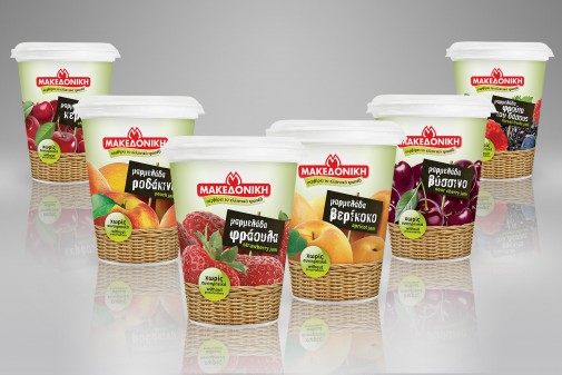 Δείγμα σχεδίασης συσκευασίας μαρμελάδων ΜΑΚΕΔΟΝΙΚΗΣ