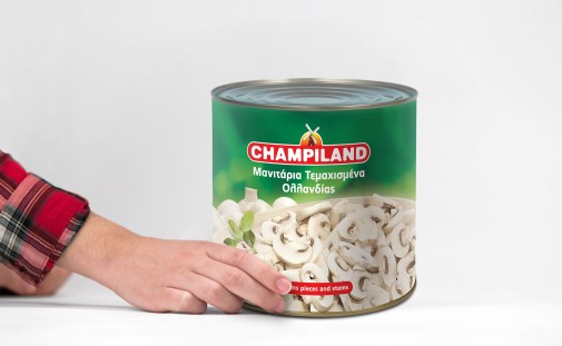Σχεδίαση συσκευασίας μανιτάρια κονσέρβα