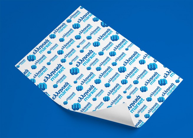 σχεδιασμός λογοτύπου - χαρτί περιτυλίγματος